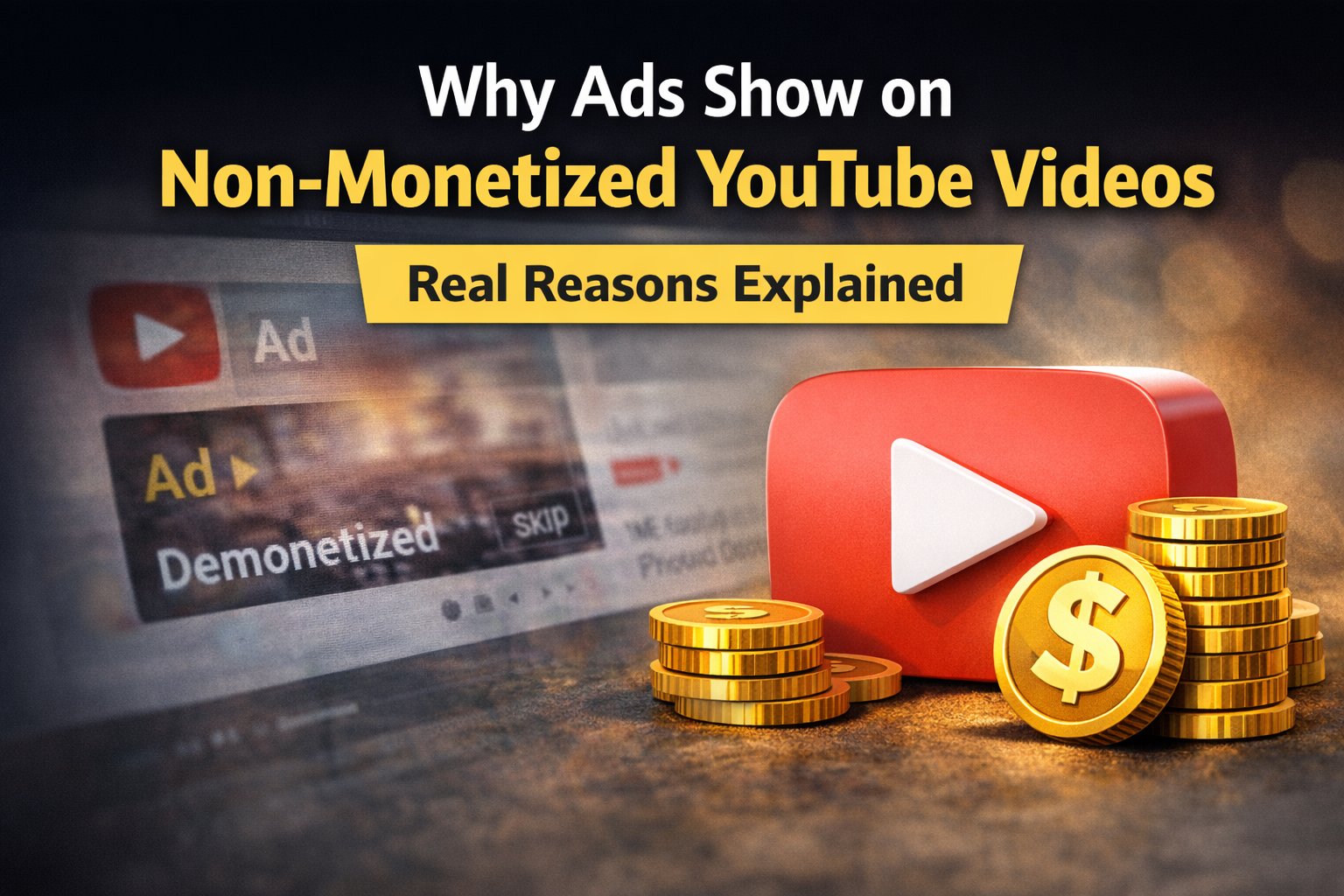 Why ads show on non-monetized YouTube videos explained clearly